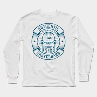 Skateboarding logo in retro style Long Sleeve T-Shirt